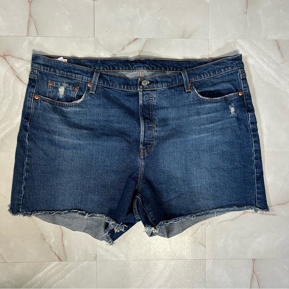 Levis 501 Denim Jean Shorts Size 22W Plus Size - Picture 1 of 4